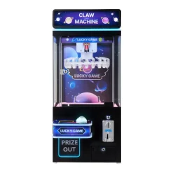 VEVOR Claw Crane Machine, Medium-Sized Arcade Game Machine with Light & Sound, Adjustable Difficulty, Precise Toy Candy Grabber Prize Dispenser Vending Toy, for Commercial Home Cinema, Black Purple