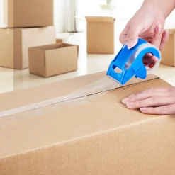 VEVOR Clear Packing Tape, 1.5 inches Core, 6 Rolls 1.88 Inches x 25 Yards Packing Tape with Dispenser, 2.7 Mil Heavy Duty Packaging Tape Designed for Moving, Storage and Packing, Shipping and Mailing