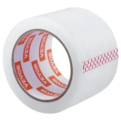 VEVOR Clear Packing Tape, 3 inches Core, 6 Rolls 3 Inches x 65 Yards Packing Tapes, 2.7 Mil Thick, Heavy Duty Packaging Tape Designed for Moving, Storage and Packing, Shipping and Mailing, Office
