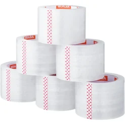 VEVOR Clear Packing Tape, 3 inches Core, 6 Rolls 3 Inches x 65 Yards Packing Tapes, 2.7 Mil Thick, Heavy Duty Packaging Tape Designed for Moving, Storage and Packing, Shipping and Mailing, Office