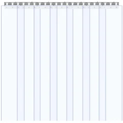 VEVOR Clear PVC Strip Curtain, 101 ft Length x 12 in Width, Ribbed Plastic Door Strip Bulk Roll, Walk in Freezer Cooler Curtain Strips for Doorways of Supermarket, Garage, Warehouse, Pet Animal House