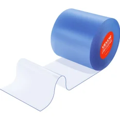 VEVOR Clear PVC Strip Curtain, 101 ft Length x 12 in Width, Thermal Insulating Plastic Door Strip Bulk Roll, Walk in Freezer Cooler Curtain Strips for Doorways of Supermarket, Garage, Warehouse