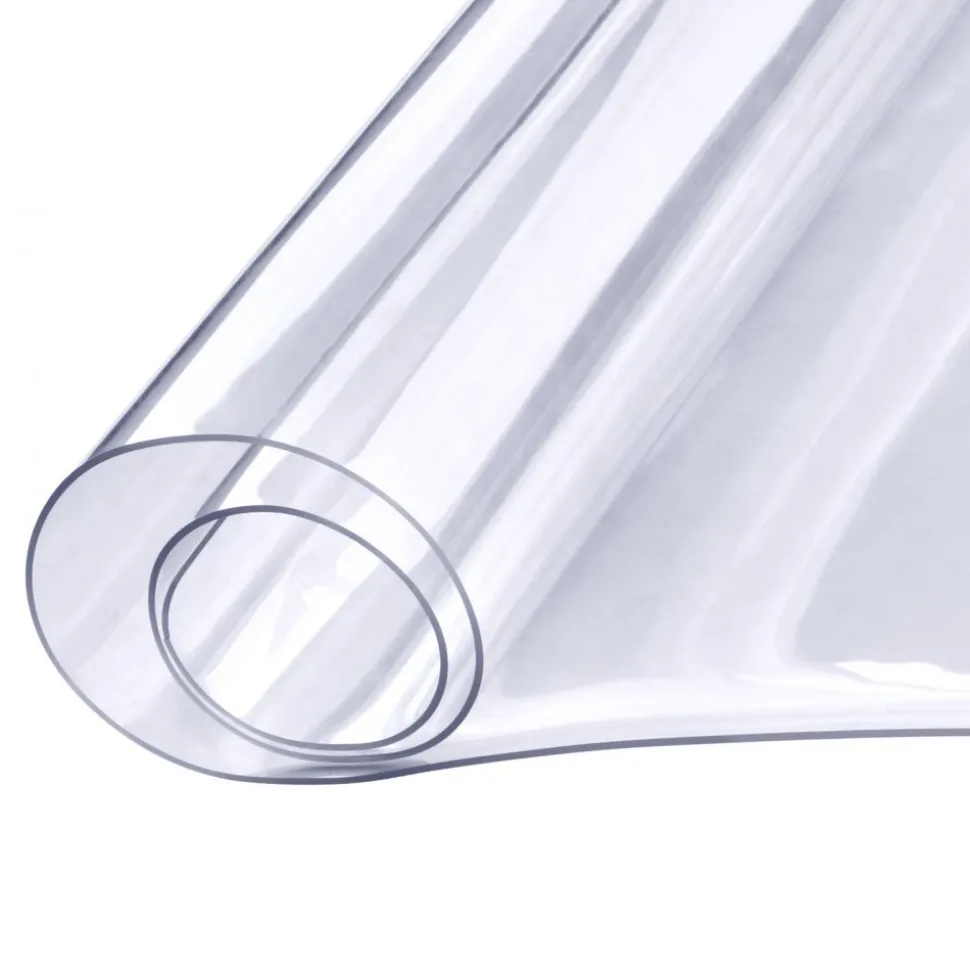 VEVOR Clear Table Cover Protector, 36" x 72" Rectangle Table Cover, 1.5 mm Thick PVC Plastic Tablecloth, Waterproof Desktop Protector for Writing Desk, Coffee Table, Dining Room Table