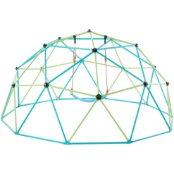 VEVOR Climbing Dome, 10FT Geometric Dome Climber with Swing & Hammock, 1000LBS Loading Kid's Jungle Gym Playground, Easy-Assembly Outdoor Backyard Climbing Equipment for Boys Girls 3 to 10 Years Old