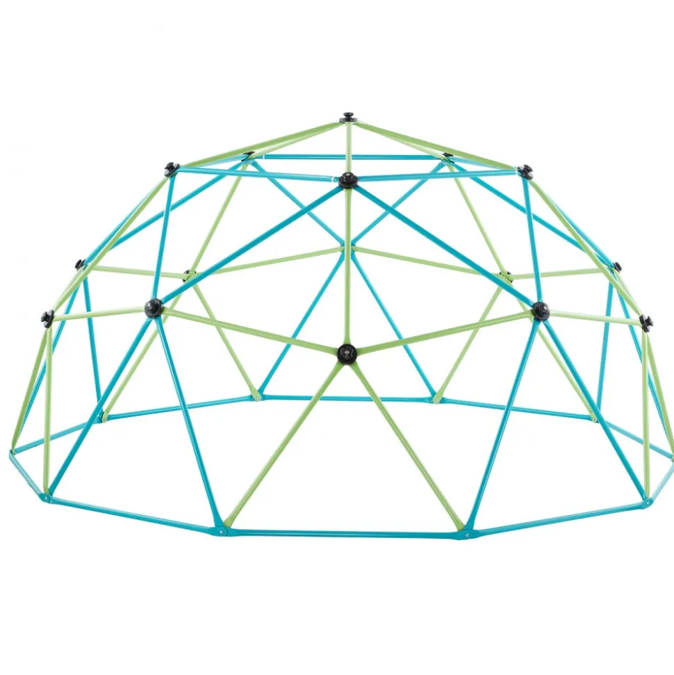 VEVOR Climbing Dome, 10FT Geometric Dome Climber with Saucer Swing, 1000LBS Loading Kid's Jungle Gym Playground, Easy-Assembly Outdoor Backyard Climbing Equipment for Boys Girls 3 to 10 Years Old