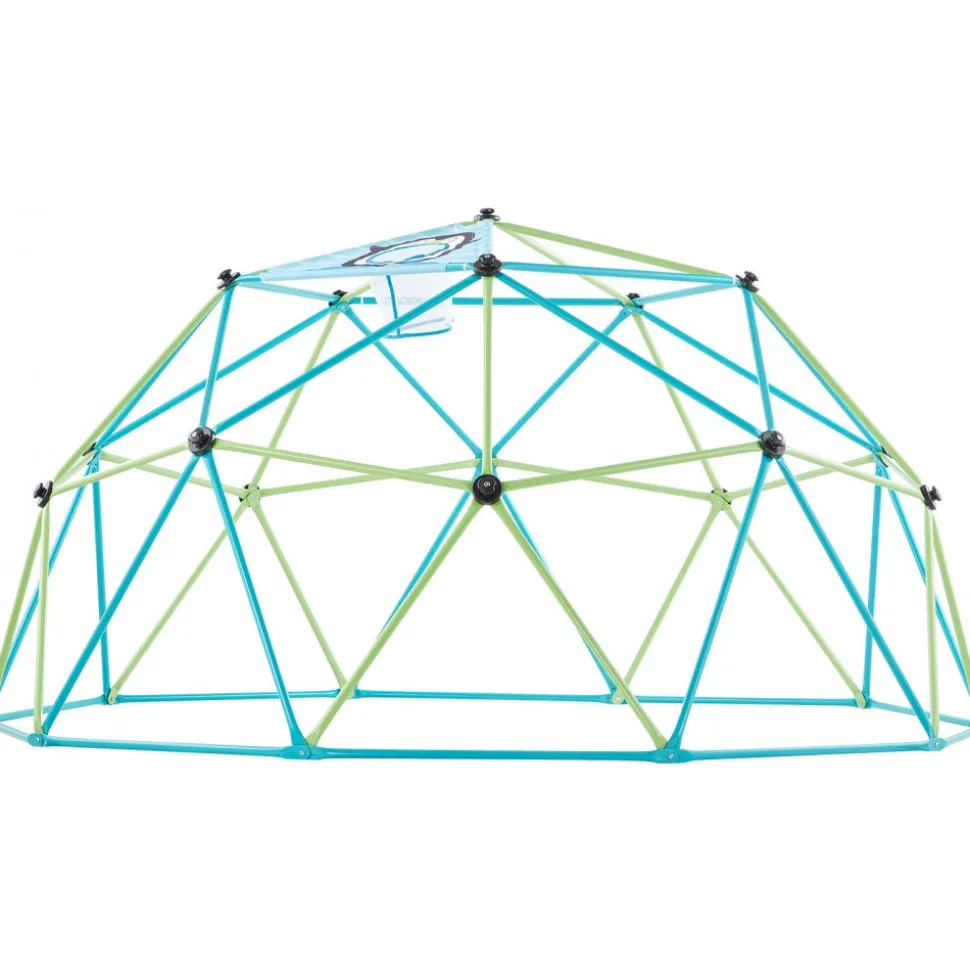 VEVOR Climbing Dome, 10FT Geometric Dome Climber, 1000LBS Loading Jungle Gym Playground with 2 Basketballs & Octopus Net, Easy-Assembly Outdoor Backyard Climbing Equipment for Kids 3 to 10 Years Old
