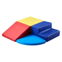 VEVOR Climbing Toys, 4-Piece Set, Foam Climbing Toys for Toddlers 6 Months to 3 Years Old, PU Leather Climbing Blocks, Indoor Climb and Crawl Activity Playset for Crawling & Sliding, Easy to Clean