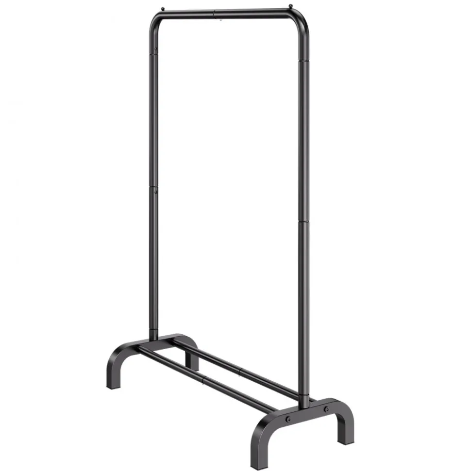 VEVOR Clothes Rack, Heavy Duty Clothing Garment Rack with Hanging Rod and Bottom Storage Area, Clothing Rack for Bedroom Guest Room
