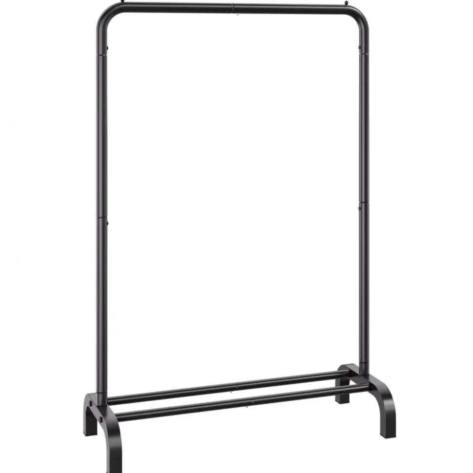 VEVOR Clothes Rack, Heavy Duty Clothing Garment Rack with Hanging Rod and Bottom Storage Area, Clothing Rack for Bedroom Guest Room