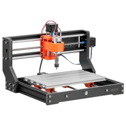VEVOR 3018 CNC Router Machine, 60W Spindle, 3-Axis Wood Engraving Milling Machine, with 300 x 180 x 40 mm Working Area, Aluminum Alloy Structure, for Wood Acrylic Carving Cutting