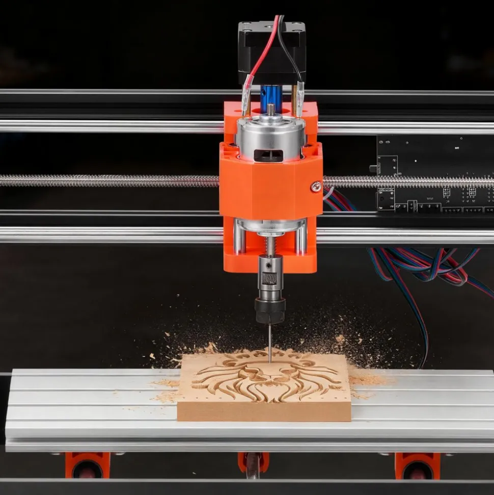 VEVOR 3018 CNC Router Machine, 60W Spindle, 3-Axis Wood Engraving Milling Machine, with 300 x 180 x 40 mm Working Area, Aluminum Alloy Structure, for Wood Acrylic Carving Cutting