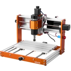 VEVOR CNC Router Machine, 500W Spindle, 3-Axis Wood Engraving Milling Machine, with 300 x 180 x 80 mm Working Area, Offline Controller, Limit Switch, E-Stop, for Wood Acrylic Plastic Carving Cutting