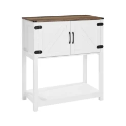 VEVOR Coffee Bar Cabinet, 31.5 x 13.8 x 34.6 in Farmhouse Coffee Bar Cabinet with 3-Tier Storage, Coffee Bar Table with Magnet Doors, Farmhouse Sideboard Buffet Cabinet for Living Room, Entryway