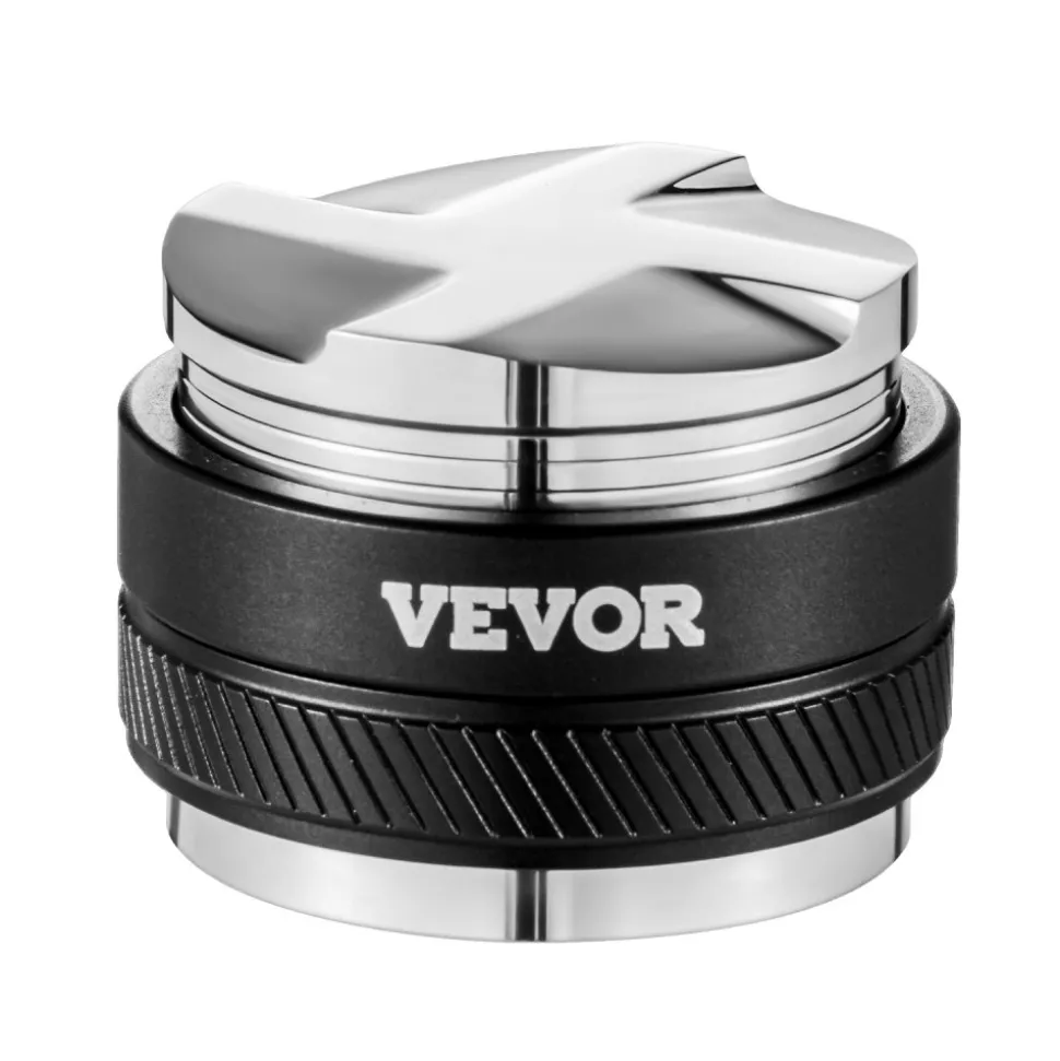VEVOR Coffee Distributor 53mm, 2-in-1 Adjustable Espresso Distributor with Fan-Shaped Base, Coffee Distributor 304 Stainless Steel with Easy-to-Disassemble Design