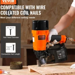 VEVOR Coil Siding/Framing Nailer CN83N, 2