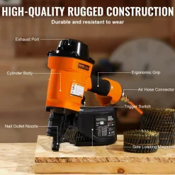 VEVOR Coil Siding Nailer MCN70, 1-3/4