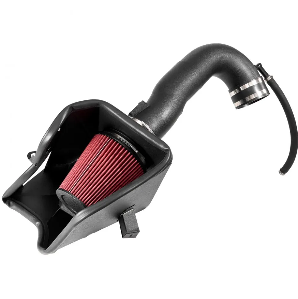 VEVOR Cold Air Intake, 3.9 Inch Cold Air Intake System + Heat Shield Compatible with 2019-2025 Chevy Silverado/GMC Sierra, 2021-2025 Cadillac Escalade 6.2L, High Flow Filter Kit Improved Horsepower