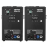 VEVOR Cold Spark Machine, 2 Pack 700W Output Fireworks Controllers, 6.6-16.4ft Adjustable Height, with Advanced DMX System,LED Screen,Portable Handle, Aluminum Alloy for Stage DJ Wedding Event,Party