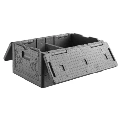 VEVOR Collapsible Insulated Food Warmer, 40 Qt Non-Electrical Thermal Carrier, Lightweight and High-rigidity EPP Hot Box, for Delivery, Transport, Catering BBQ Event, Keeps Warm/Cold 4 Hours (Gray)