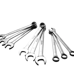 VEVOR Combination Wrench Set, 25-Piece Open End Wrench Set with Roll-up Pouch, Carbon Steel Wrench Set  Metric 6 mm to 32 mm, Ideal for General Household, Garage, Workshop, Auto Repairs, Emergency