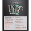 VEVOR Combination Wrench Set, 24-Piece Ratcheting Wrench Set with Organizer Rack, Cr-V Steel Wrench Set SAE 1/4" to 7/8", Metric 8 mm to 19 mm, Ideal for General Household, Auto Repairs, Emergency