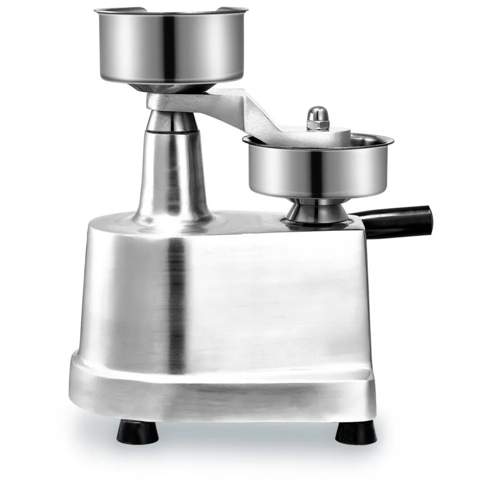 VEVOR Commercial Burger Patty Maker, 130mm/5inch Hamburger Beef Patty Maker, Heavy Duty Food-Grade Stainless Steel Bowl Burger Press Machine, Kitchen Meat Forming Processor with 1000 Pcs Patty Papers