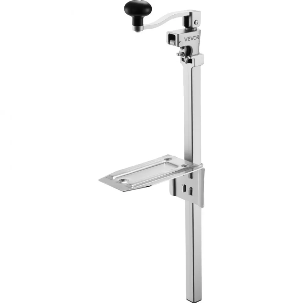 VEVOR Commercial Can Opener, Heavy-Duty Manual Tabletop Cans Opener for Cans Up to 15.75 in Height, Height-Adjustable Professional Can Openers Fixed with Screws, for Restaurant, Hotel, and Food Store