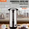 VEVOR Commercial Coffee Urn, 110 Cups Stainless Steel Large Coffee Dispenser, 1500W 110V Electric Coffee Maker Urn For Quick Brewing, Hot Water Urn with Detachable Power Cord for Easy Cleaning, Silver
