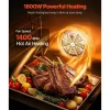 VEVOR Commercial Convection Oven, 66L/60Qt, Half-Size Conventional Oven Countertop, 1800W 4-Tier Toaster w/Front Glass Door, Electric Baking Oven with Tray & Wire Racks (120V, 5-15P Plug & Outlet)