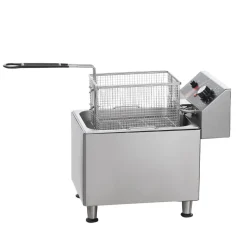 VEVOR Commercial Deep Fryer, 1750W Electric Countertop Fryer with Basket & Height-Adjustable Feet, 12Qt / 11.5L Stainless Steel Single Oil Fryer, Temp Control, Overheat Protection, for Restaurant Use