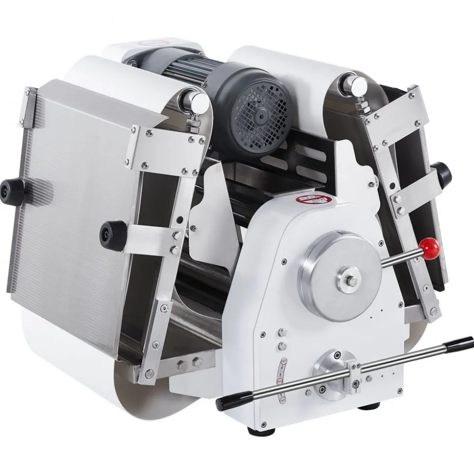 VEVOR Commercial Dough Sheeter Machine, 15.7-Inch Reversible Puff Pastry Sheeter and Fondant Roller, Electric Dough Roller 0-1.4" Adjustable Thickness, Folding Dough Sheeter for Bakeries, Pastries