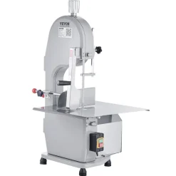 VEVOR Commercial Electric Meat Bandsaw, 2200W Stainless Steel Countertop Bone Sawing Machine, Workbeach 18.5