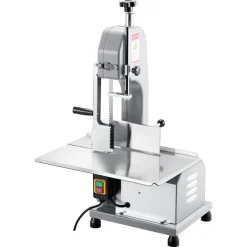 VEVOR Commercial Electric Meat Bandsaw, 650W Stainless Steel Countertop Meat Sawing Machine, Workbench 12.4