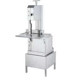 VEVOR Commercial Electric Meat Bandsaw, 2200W Stainless Steel Vertical Bone Sawing Machine, Workbeach 24.4" x 20.5", 0.16-8.7 Inch Cutting Thickness, Frozen Meat Cutter with 6 Blades for Rib Pork Beef