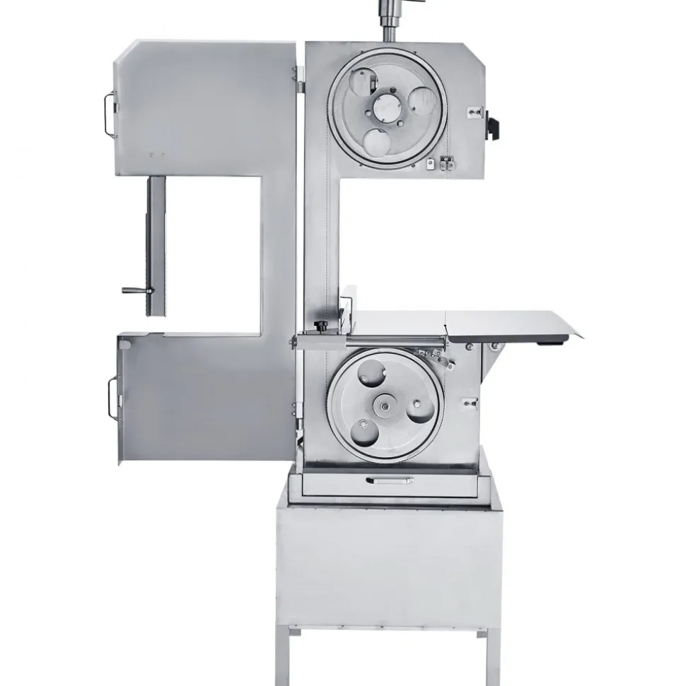 VEVOR Commercial Electric Meat Bandsaw, 2200W Stainless Steel Vertical Bone Sawing Machine, Workbeach 24.4" x 20.5", 0.16-8.7 Inch Cutting Thickness, Frozen Meat Cutter with 6 Blades for Rib Pork Beef