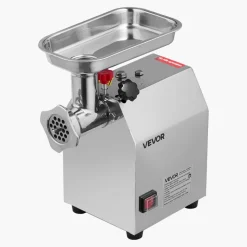 VEVOR Commercial Electric Meat Grinder, 5 lbs/min Capacity, #8 Industrial Meat Mincer with 2 Stainless Steel Blades, 2 Grinding Plates, 600W Heavy-Duty Sausage Maker Stuffer, for Kitchen, Restaurant