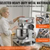 VEVOR Commercial Food Mixer, 30Qt Commercial Mixer with Timing Function, 1100W Stainless Steel Bowl Heavy Duty Electric Food Mixer Commercial with 3 Speeds Adjustable 108/199/382 RPM, Dough Hook Whisk
