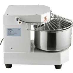 VEVOR Commercial Food Mixer, 7.3Qt Capacity, 450W Dual Rotating Dough Kneading Machine with Food-grade Stainless Steel Bowl, Security Shield & Timer Included, Baking Equipment for Restaurant Pizzeria
