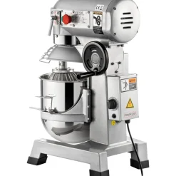 VEVOR Commercial Food Mixer, 20Qt Commercial Mixer with Timing Function, 750W Stainless Steel Bowl Heavy Duty Electric Food Mixer Commercial with 3 Speeds Adjustable 108/199/382 RPM, Dough Hook Whisk