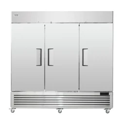 VEVOR Commercial Freezer 60.42 Cu.ft, Reach In 82.5" W Upright Freezer 3 Doors, Auto-Defrost Stainless Steel Reach-in Freezer with 12 Adjustable Shelves, -13 to 5℉ Temp Control, LED Lighting, 4 Wheels