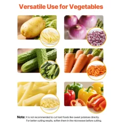 VEVOR Commercial French Fry Cutter, Stainless Steel Vegetable Fruit Chopper with 3 Replacement Blades 1/2-Inch 3/8-Inch 1/4-Inch, Manual Potato Slicer Dicer for Restaurants & Home Kitchen