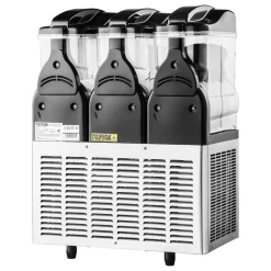 VEVOR Commercial Frozen Drink Maker, 15L Single Tank Slushy Machine, 60 Cups Stainless Steel Margarita Smoothie Frozen Drink Machine, Slushie Maker for Home Party Restaurants Cafe Bars