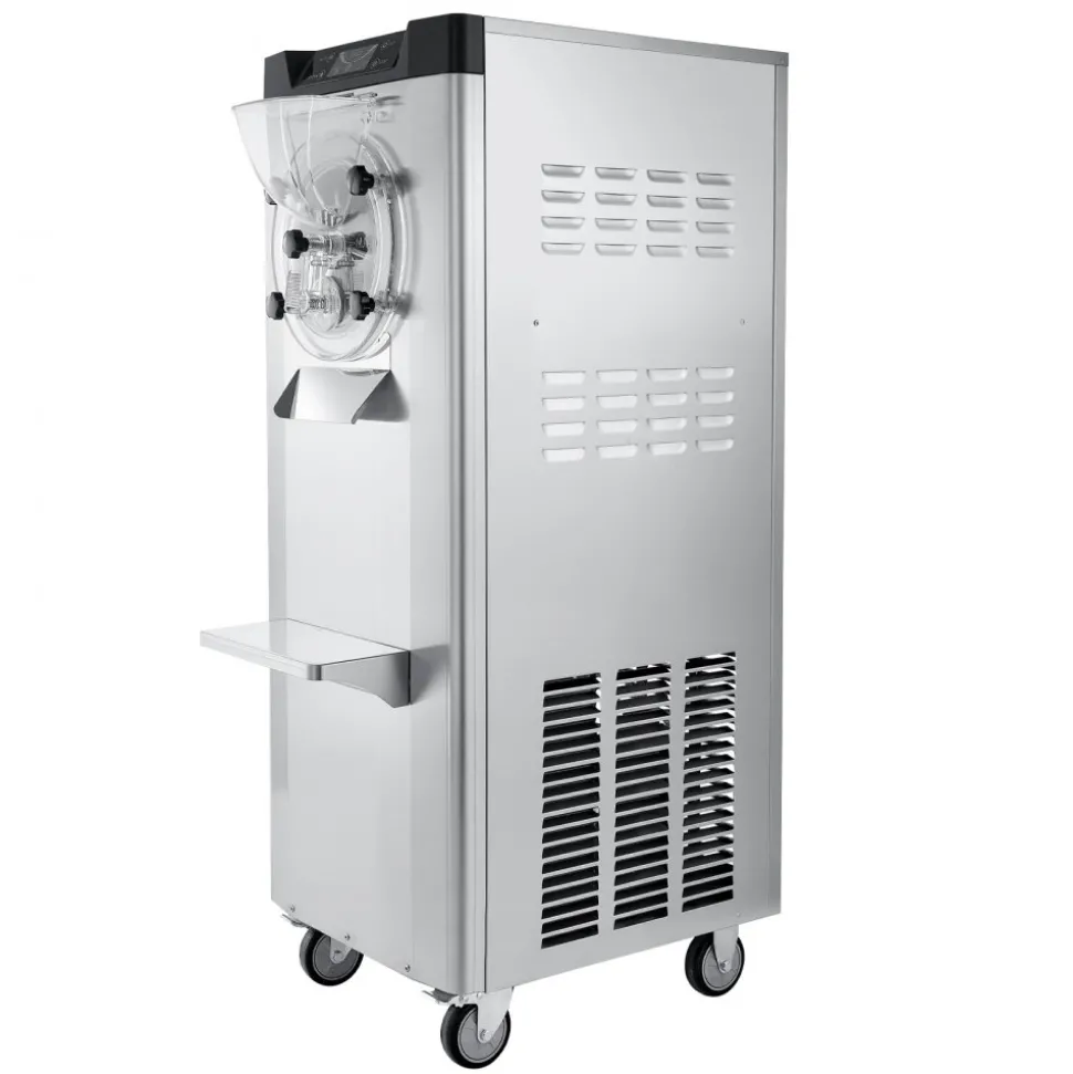 VEVOR Commercial Hard Ice Cream Machine, 2400W 3.17 to 5.28 Gallons per Hour, Gelato Hard Serve Ice Cream Maker with 10L 304 Stainless Steel Cylinder, Auto Clean LED Panel for Snack Bar Restaurants