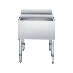 VEVOR Commercial Ice Bin, 79.9 Qt Max Capacity, 24 x 24 x 33 Inch Stainless Steel Ice Chest with Sliding Lid, 24H Long-Lasting Insulation, Cooler Cart Cocktail Unit for Bar Restaurant Pub, NSF