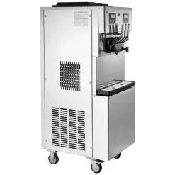 VEVOR Commercial Ice Cream Machine, 20-28L/H Yield, 2200W 3-Flavor Countertop Soft Serve Ice Cream Maker with 2 x 6L Hoppers & Hopper Agitation, Pre-Cooling Self-Cleaning for Snack Dessert Shops