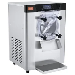VEVOR Commercial Ice Cream Machine, 12 L/H Yield, 1713W Single Flavor Countertop Hard Serve Ice Cream Maker, 4.5L Stainless Steel Cylinder, LED Panel Auto Clean Pre-cooling, for Restaurant Snack Bars