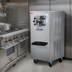 VEVOR Commercial Ice Cream Machine, 20-25L/H Yield, 2400W 1-Flavor Hard Serve Ice Cream Maker,  8L Stainless Steel Cylinder, Digital Display Auto Clean Adjustable Hardness, for Restaurant Snack Bars