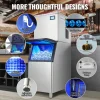 VEVOR Commercial Ice Maker, 360LBS/24H Ice Making Machine with 330.7LBS Large Storage Bin, 700W Auto Self-Cleaning Ice Maker Machine with 3.5-inch LED Panel for Bar Cafe Restaurant Business