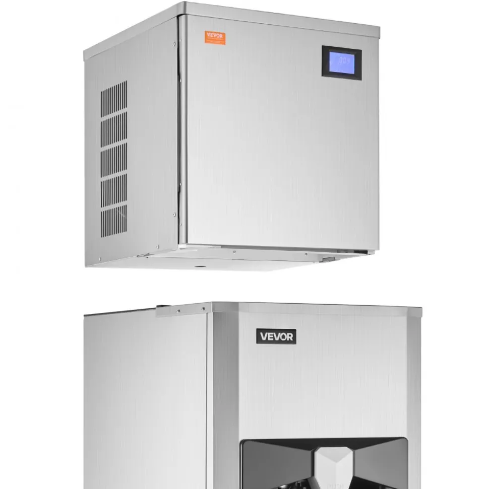 VEVOR Commercial Ice Maker, 550 Lbs/Day Ice Maker Machine, 180 Lbs Large Ice Storage Bin with 20 Lbs/Min Automatic Ice Dispensing, Self-Cleaning Ice Machine with Touchscreen for Bar, Cafe, Restaurant