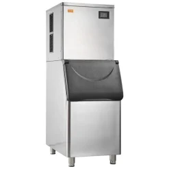 VEVOR Commercial Ice Maker, 450LBS/24H Ice Making Machine with 330.7LBS Large Storage Bin, 1000W Auto Self-Cleaning Ice Maker Machine with 3.5-inch LED Panel for Bar Cafe Restaurant Business